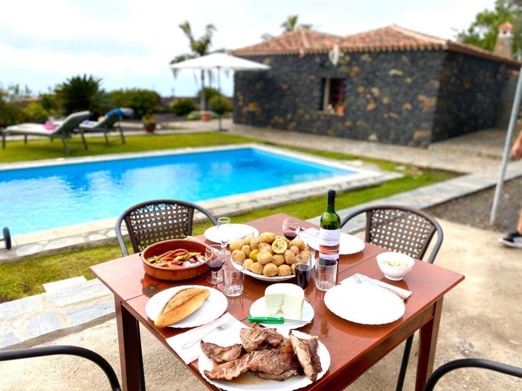Climatized Pool Free Wifi Casa Rural Las Pareditas Tijarafe Buitenkant foto